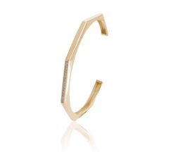 Amelie Geniş Kelepçe - Tek Bölüm Pırlantalı