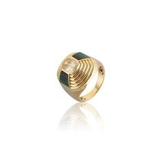 Freya Malahit Citron Taşlı Yüzük